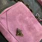 Sac ABBY en cuir mauve