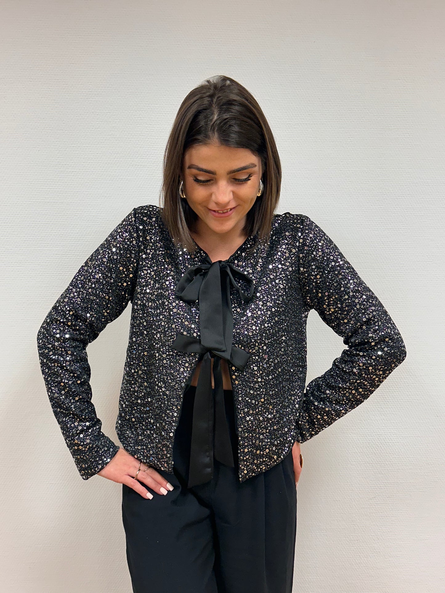 Top gilet SERENA à sequins