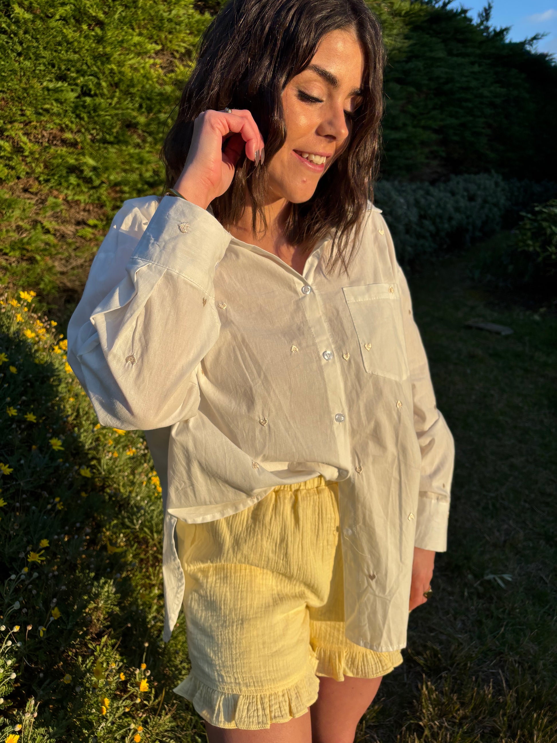 Short LYLOU jaune pâle - RAPHAELLESHOP