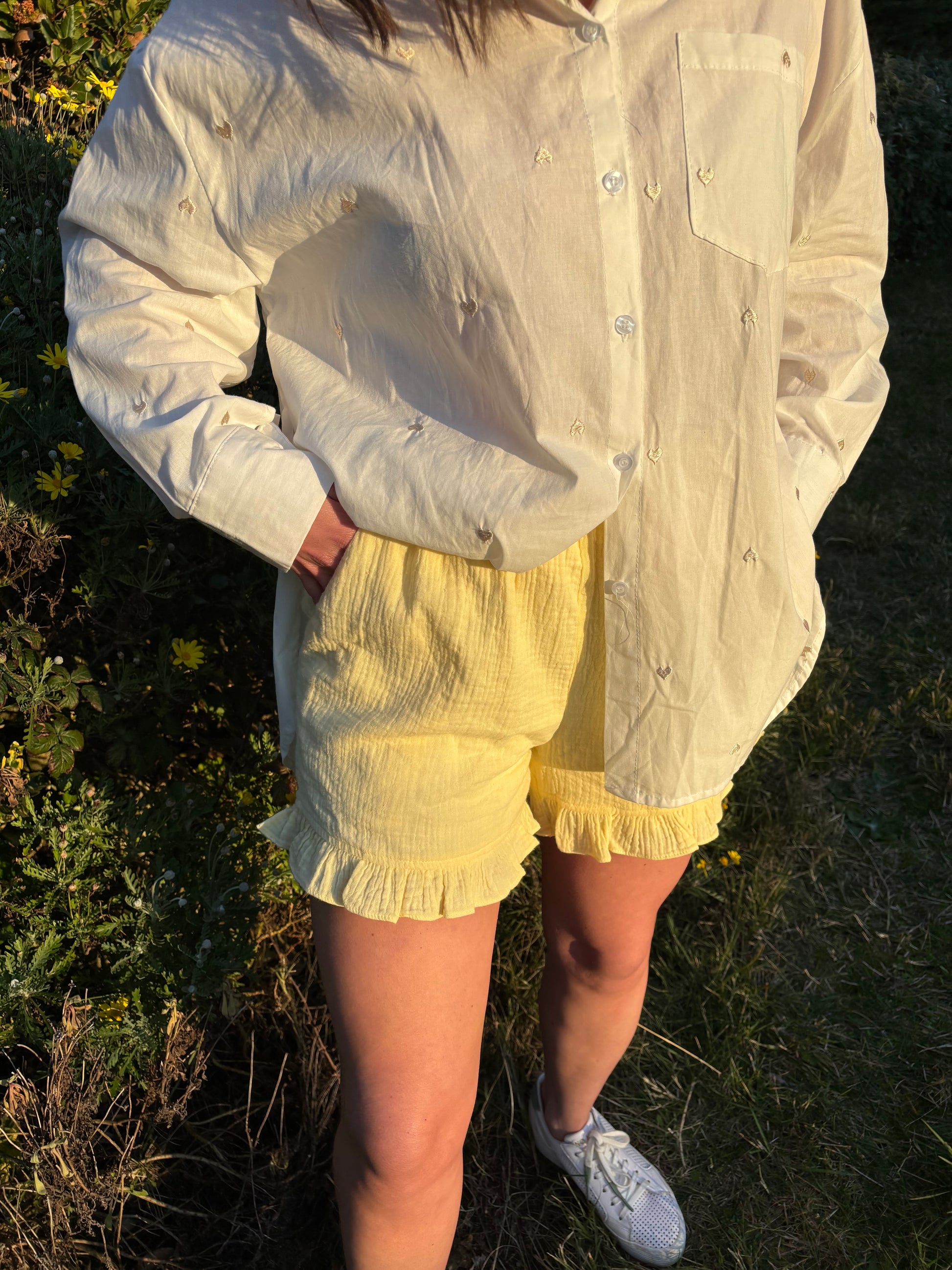 Short LYLOU jaune pâle - RAPHAELLESHOP