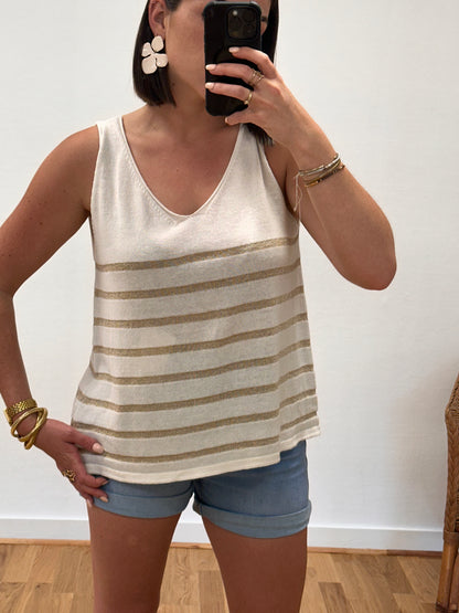 Débardeur CHLOÉ rayures - RAPHAELLESHOP
