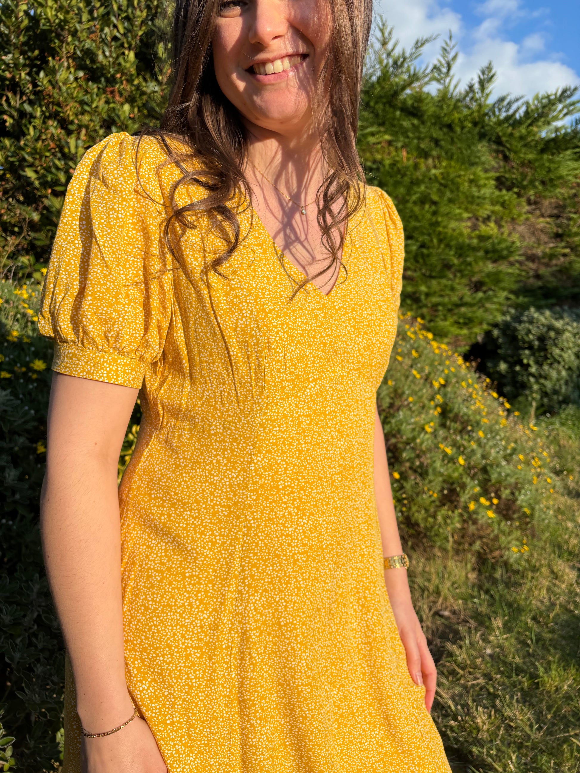 Robe HALEY jaune - RAPHAELLESHOP